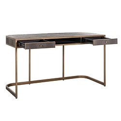 2. Elegant bureau met luxe afwerking en opbergmogelijkheden, perfect voor een moderne werkplek of thuis. Duurzaam design met praktische lades en een stijlvolle uitstraling.
