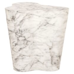 Outdoor bijzettafel Rockyard white marble look