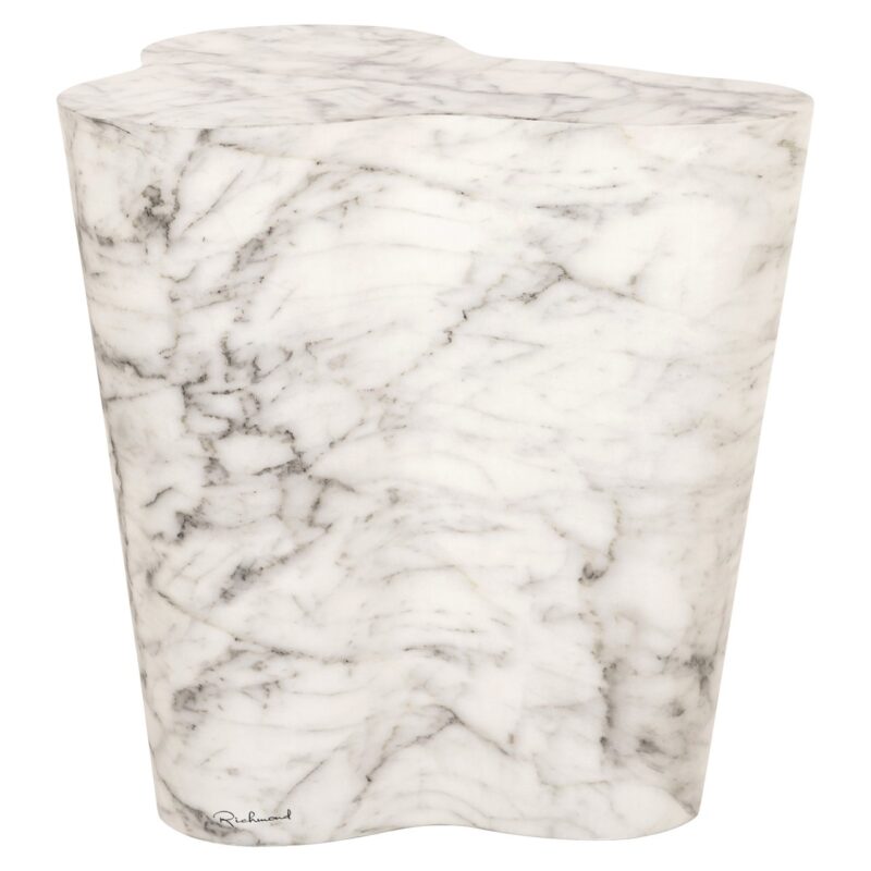 Outdoor bijzettafel Rockyard white marble look