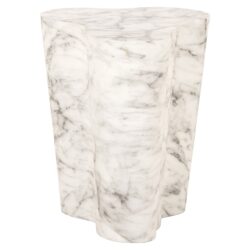 Outdoor bijzettafel Rockyard white marble look