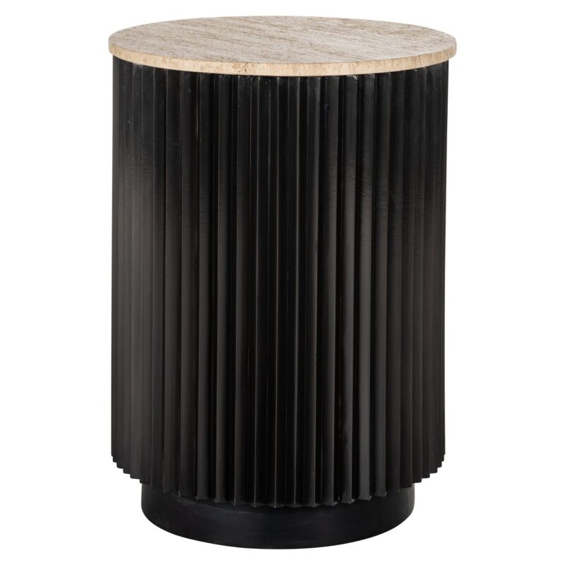 7911-1 Bijzettafel Hampton dark brown 45Ø