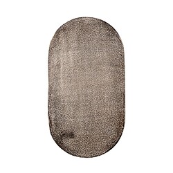 Vintage hangmat met bruine en witte patronen, perfect voor tuin of terras.