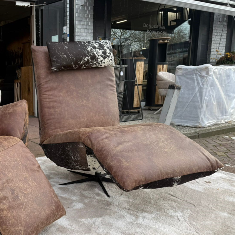 Fauteuil Indi | Koeienhuid | Uniek