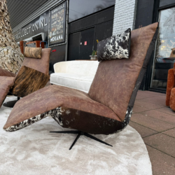 Fauteuil Indi | Koeienhuid | Uniek