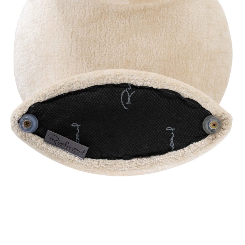 Poef & Voetenbank Fargo white chenille