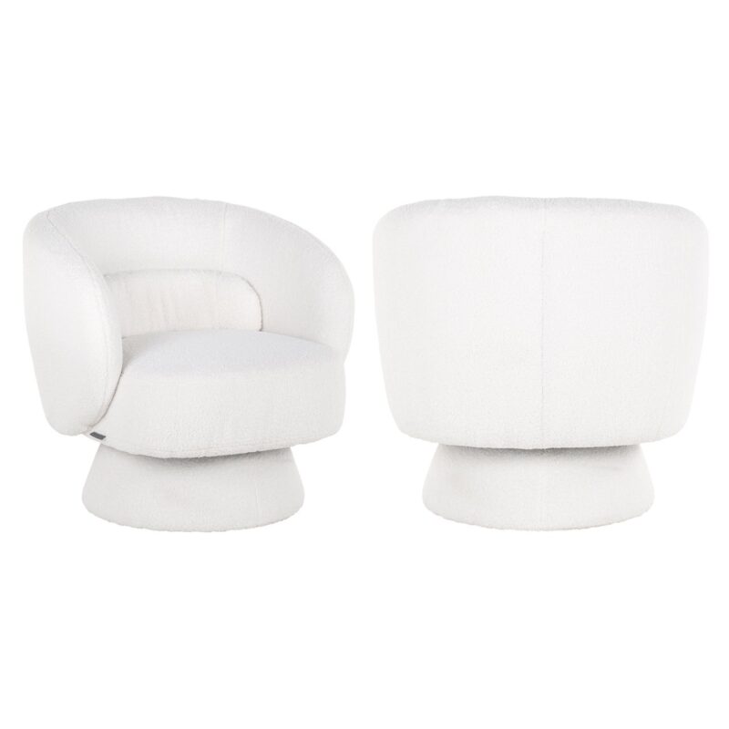 S4565_WHITE_FURRY_0 Lounge stoel Senna white furry swivel