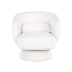 S4565_WHITE_FURRY_5 Lounge stoel Senna white furry swivel