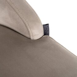 Barstoel Bolton khaki velvet brushed gold fire retardant (Set of 2)