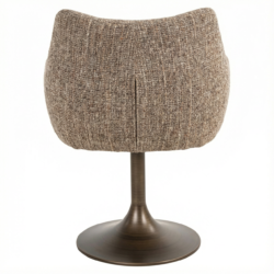 Eetkamerstoel Aldo brown tweed swivel