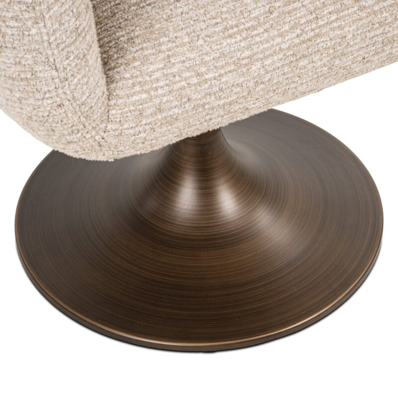 Eetkamerstoel Aldo natural linear swivel