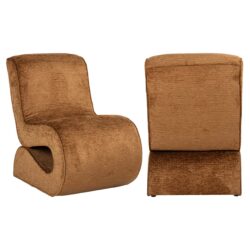 S4732_COGNAC_FUSION_0 Lounge stoel Frankie cognac fusion