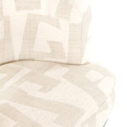 Eetkamerstoel Cheyenne beige graffic swivel