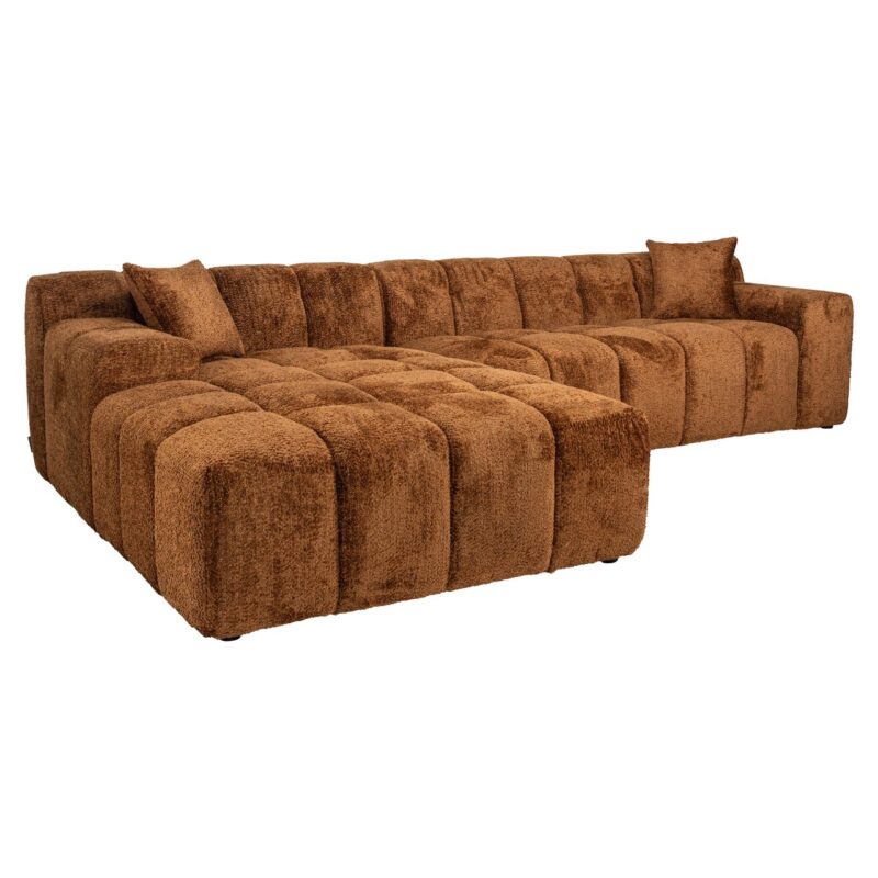 S5136_LOVELY_CINNAMON-1 Bank Cube lovely cinnamon 3-seater + lounge left