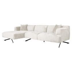 Bank Donovan cream fusion 3-seater + lounge left