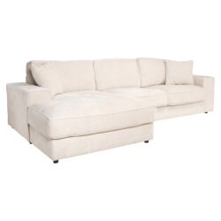 Bank Santos niagara beige 2,5-seater + lounge left