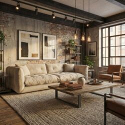 Diepe loungebank Sereno in meer dan 100 stoffen en kleuren leverbaar van Primavera Furniture.