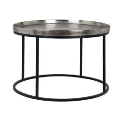 Salontafel Lyam silver 70Ø