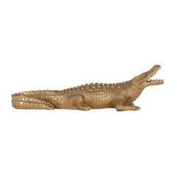 Decoratief object Crocodile gold