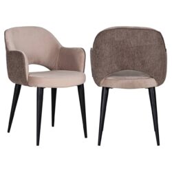 Detail armleuning eetkamerstoel Giovanna alaska stone