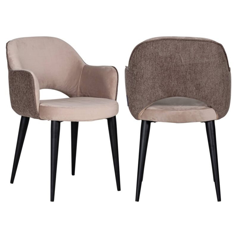 Detail armleuning eetkamerstoel Giovanna alaska stone