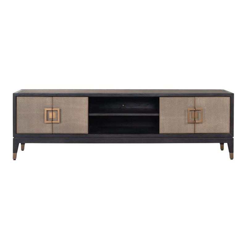 TV-meubel Bloomville brass shagreen