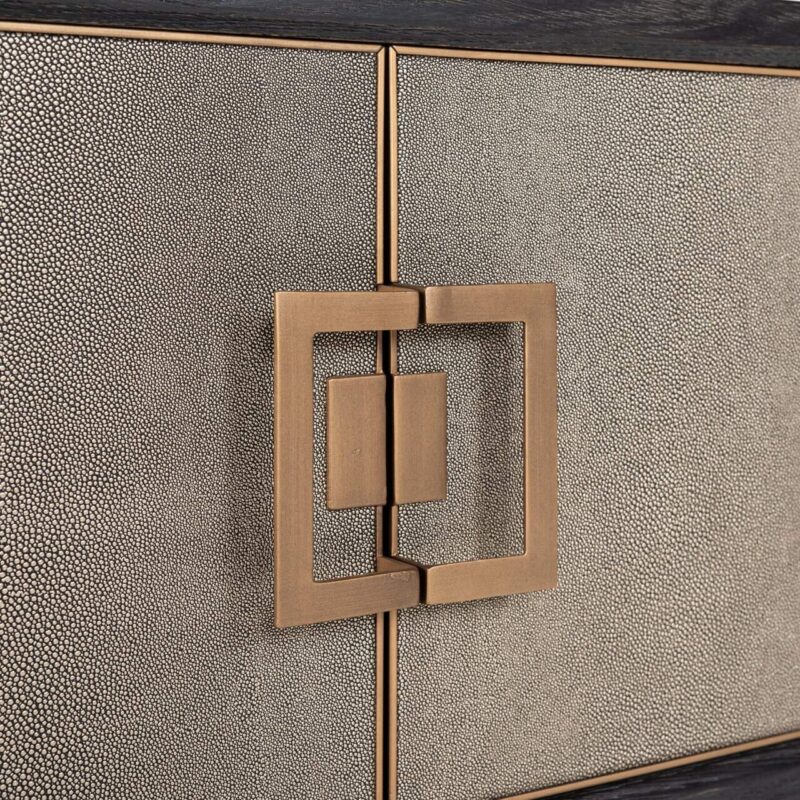 TV-meubel Bloomville brass shagreen