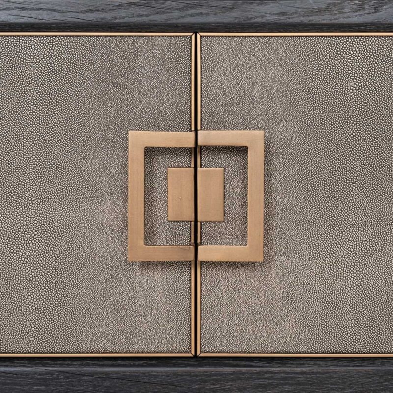 TV-meubel Bloomville brass shagreen