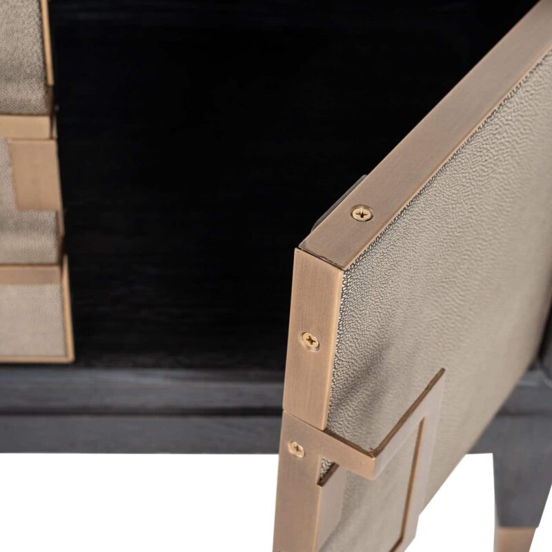 TV-meubel Bloomville brass shagreen