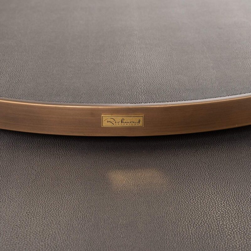 Salontafel Bloomville brass shagreen (Set of 2)