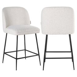Counterstoel Pullitzer white bouclé