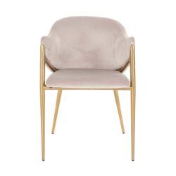 Eetkamerstoel Gwen khaki velvet fire retardant
