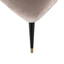 Eetkamerstoel Alicia khaki velvet fire retardant