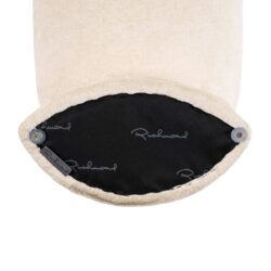 Perspectief van Bank Fargo wit chenille zitmeubel van boven