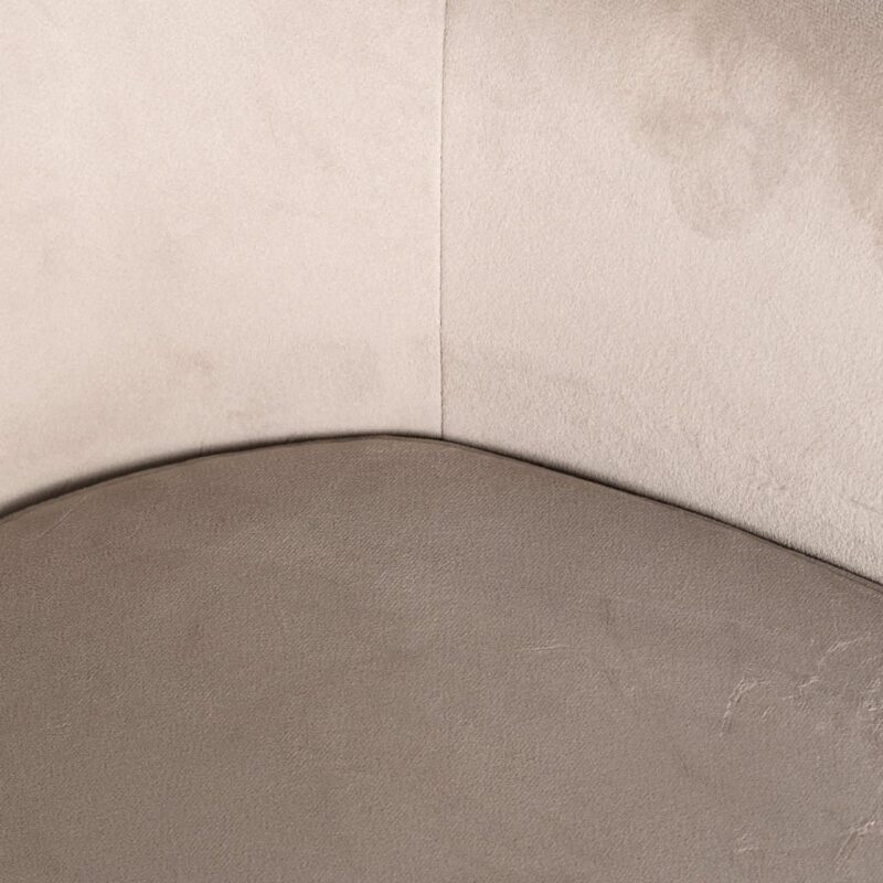 Eetkamerstoel Fay khaki velvet fire retardant brandvertragend