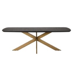 Eettafel Cambon dark coffee danish oval 280 vanuit een ander perspectief