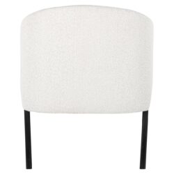 Lounge stoel Mia white bouclé