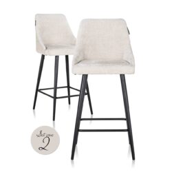 Counterstoel Brooke cream unicorn (Set of 2)