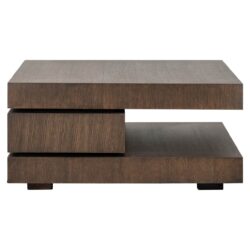 Textuur eiken fineer salontafel Oakura brown