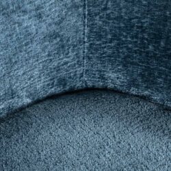 Eetkamerstoel Amphara blue chenille fire retardant
