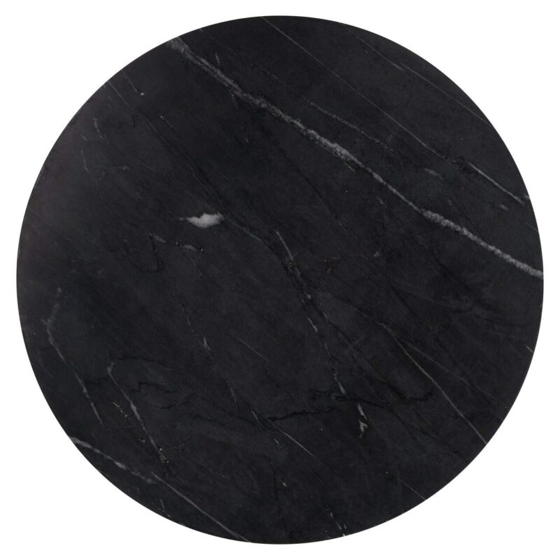 Textuur van het marmeren blad op Bijzettafel Ironville