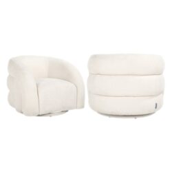 Lounge stoel Arcus white unicorn swivel