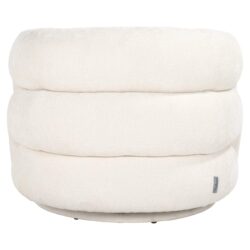 Lounge stoel Arcus white unicorn swivel