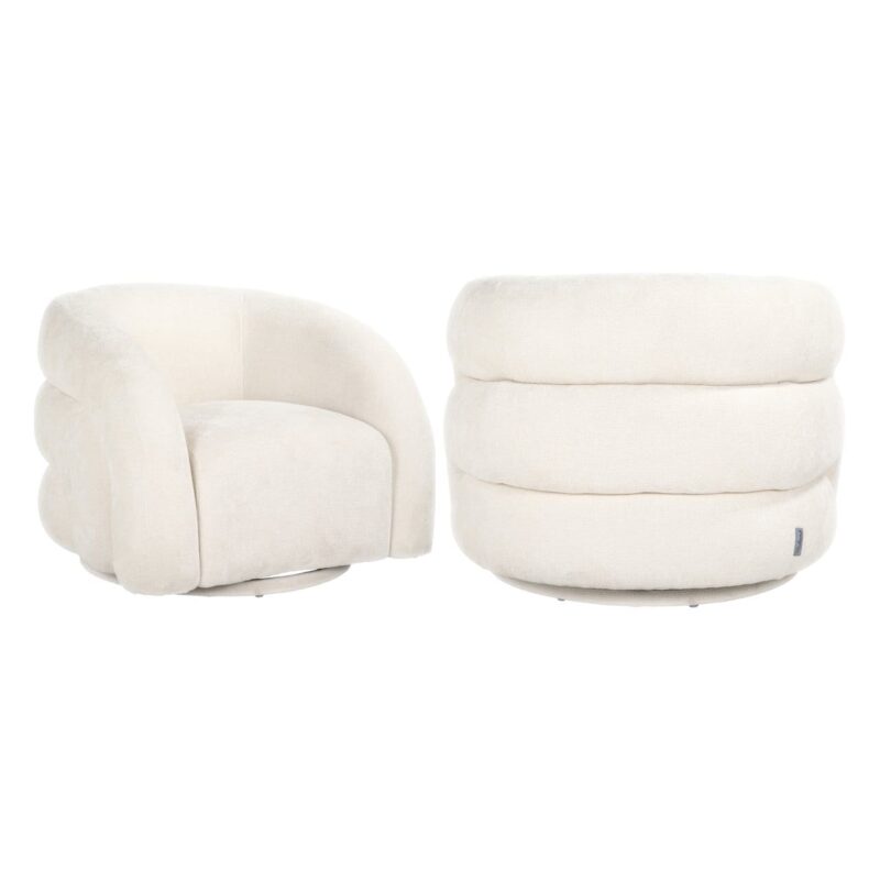 Lounge stoel Arcus white unicorn swivel