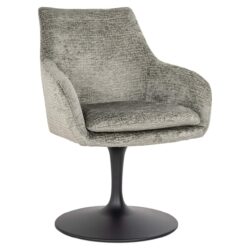 Textuur van de stof van de eetkamerstoel Marlon thyme fusion swivel