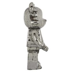 Decoratief object Bear silver small in interieur, prachtige uitstraling