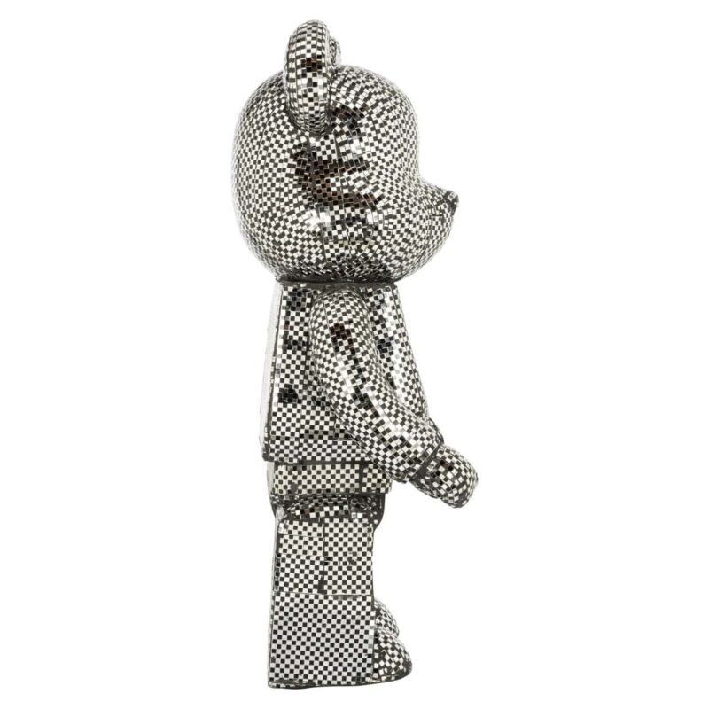 Decoratief object Bear silver small in interieur, prachtige uitstraling