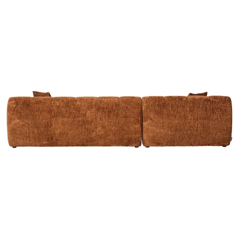 Bank Cube lovely cinnamon 3-seater + lounge left