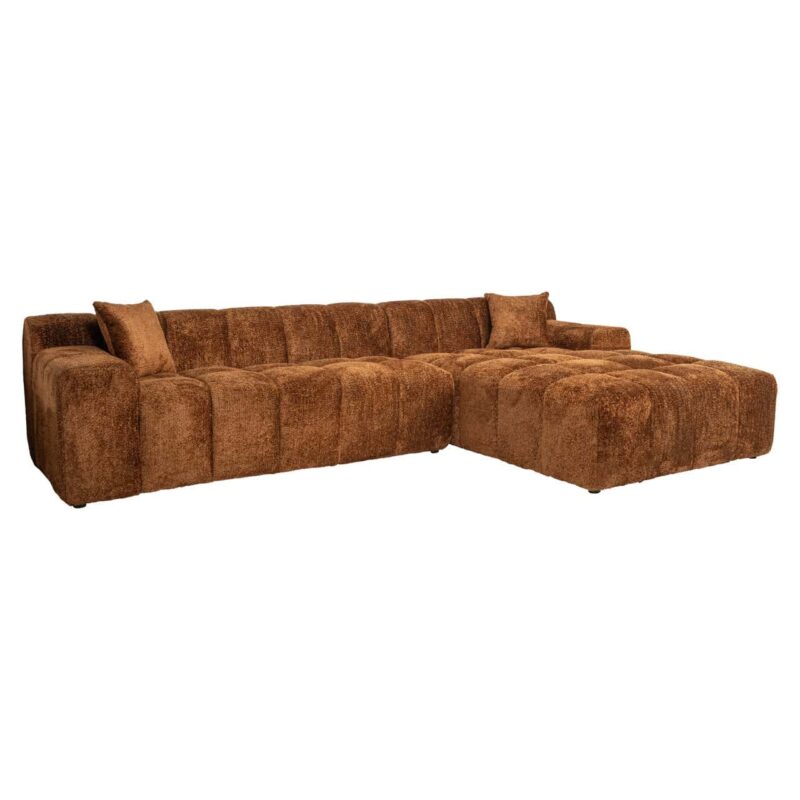 Armleuning 65 cm Bank Cube lovely cinnamon 3-seater