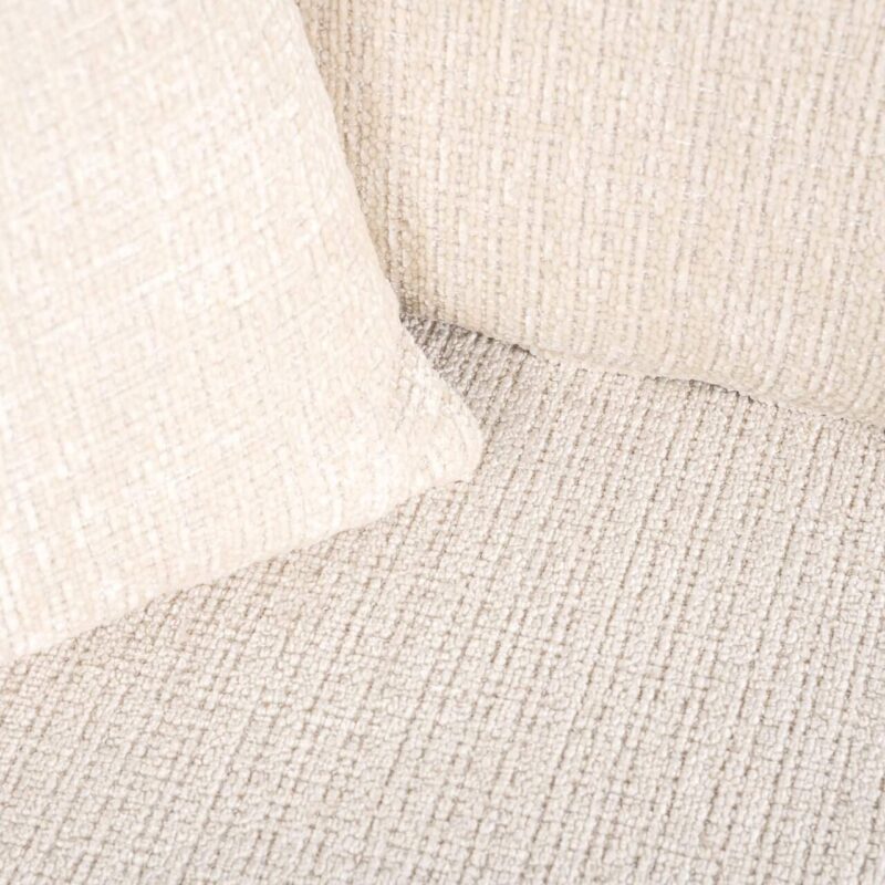 Bank Lusso Niagara Beige vanaf een andere hoek, comfortabel en ruim