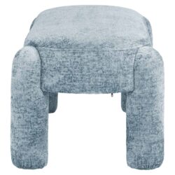 Textuur van de bank Holly, light blue chenille stof